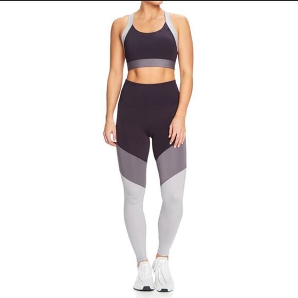 Active Leggings Black, Grey, and White Colorblock Size S - Picture 9 of 11